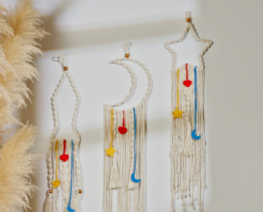 Set of 3 Makrameya Ornaments