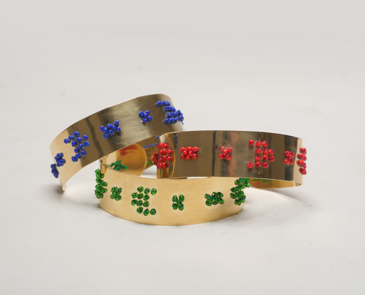 Beaded Pixel Cuff