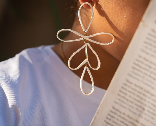 White Nasma Earrings