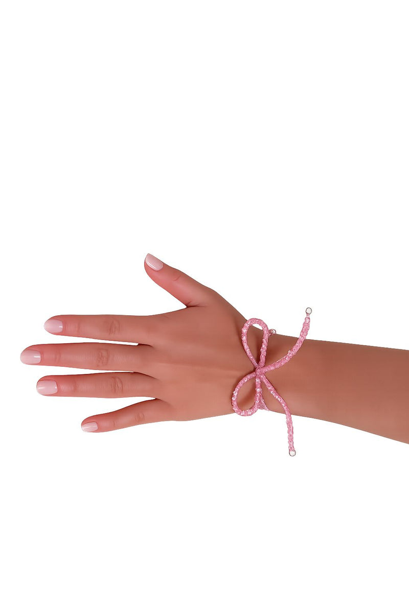 PINK HAND-TIED BOW