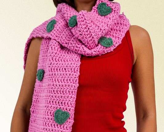 Raspberry Sunset Scarf