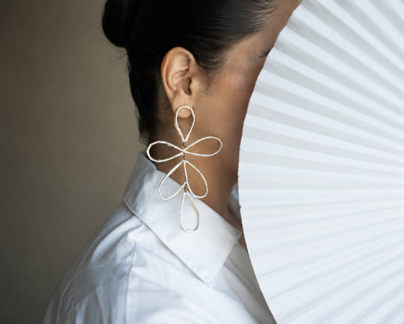 White Nasma Earrings